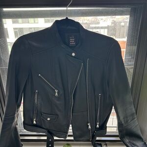 Soft Faux black leather Jacket